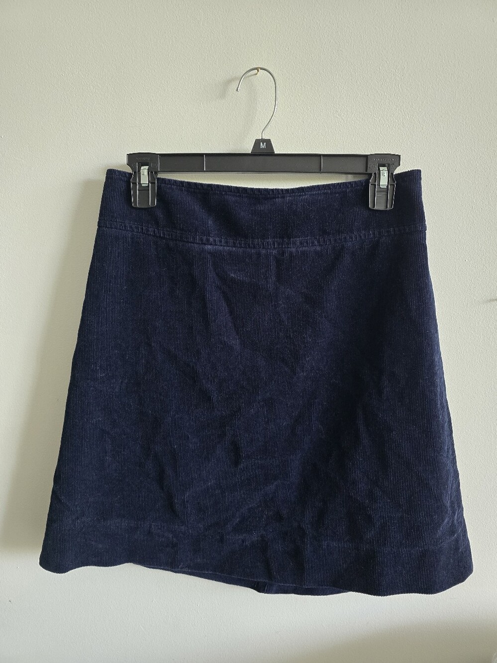 J. Crew Navy Corduroy A-Line Skirt